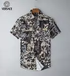 chemise versace en soie manche courte homme print versace gold